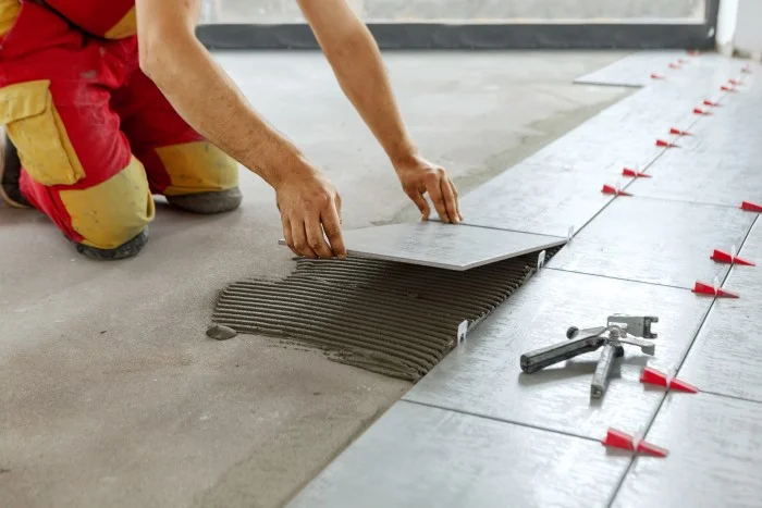 installing flooring